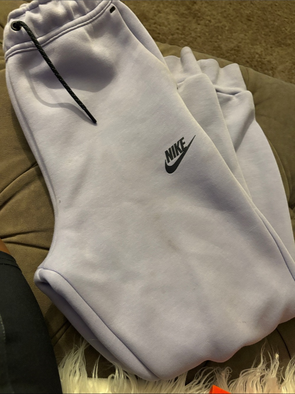 Nike Kids Light Purple Fleece Joggers